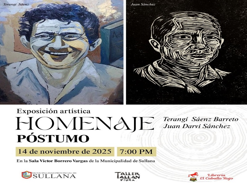 Sullana rinde homenaje a grandes artistas plásticos que han fallecido 
