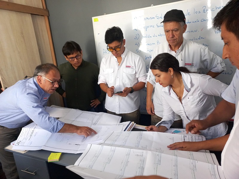 Se instala Mesa de trabajo técnica entre Municipalidad provincial de Sullana, ANIN Y Benito Roggio