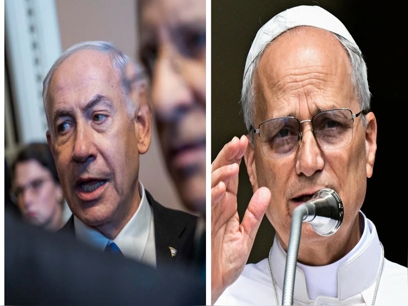 Benjamín Netanyahu envía su pesar al papa León XIV por "trágico incidente" tras el ataque contra una iglesia en Gaza