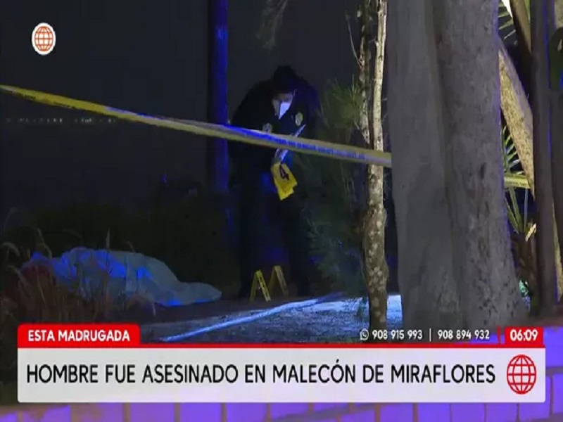 Miraflores: un hombre fue asesinado a balazos a pocos metros de Larcomar
