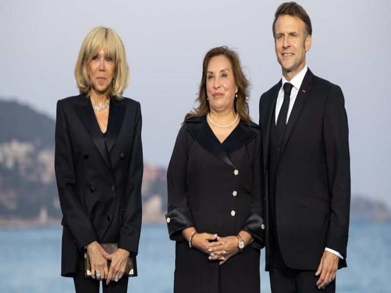 Boluarte llegó a Francia para la III Conferencia de las Naciones Unidas sobre el Océano