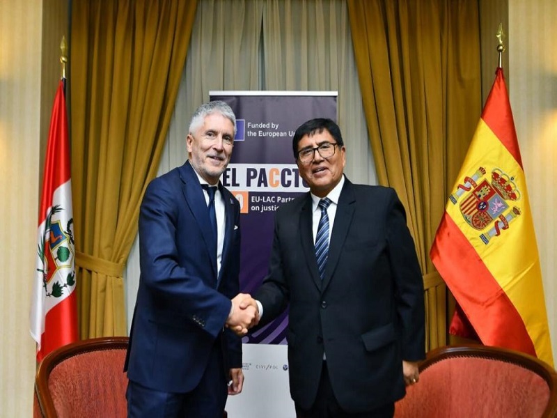 Convenios con la Unión Europea para enfrentar la criminalidad en el Perú