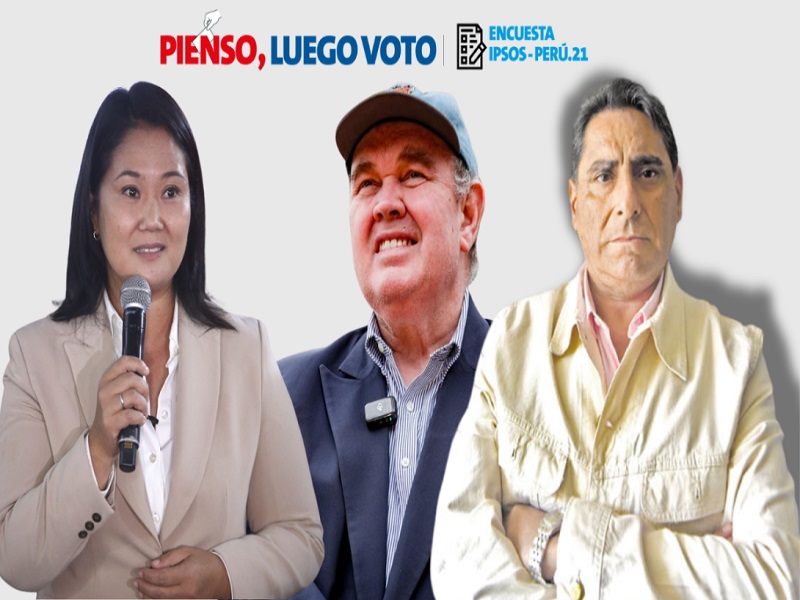 Encuesta nacional: PIENSO, LUEGO VOTO de Ipsos: Al 50% de los electores no le convence ningún candidato
