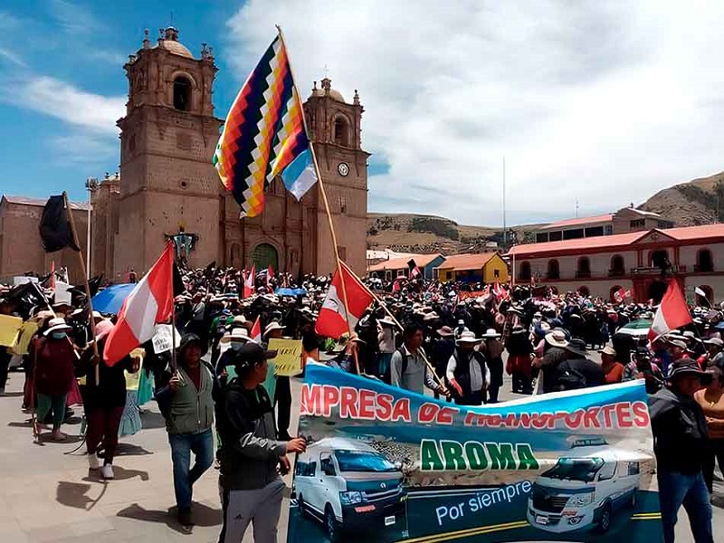 Gremios y organizaciones civiles de Puno anuncian movilización para exigir la renuncia de Dina Boluarte
